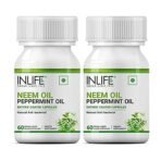 INLIFE Neem Oil 350mg with Peppermint Oil 150mg - 120 Liquid Capsules - Fast Shipping to USA & Canada - Image 2