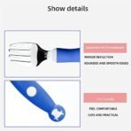 StarAndDaisy Spoon & Fork Set for Babies with Soft Silicone Handle | Non Toxic, Food Safe and BPA Free | Washable and Reusable (Modern Blue) - Fast Shipping to USA & Canada - Image 4