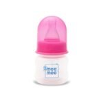 Mee Mee Baby Feeding Bottle 60ml |BPA-Free Baby Milk Bottle with Eazy Flo Technology, Anti-Colic Valve, Non Toxic and Ergonomic Design for New Born/Infants/Toddler Upto 3 Years (Pink) - Fast Shipping to USA & Canada