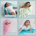 TIDY SLEEP New Born Baby Wrapper Nap Nest All Season Soft Swaddle Fluffy 2 Layered AC Wrapping Receiving Blanket for Baby Boys and Baby Girls (Wild City) - Fast Shipping to USA & Canada - Image 4
