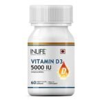 INLIFE Vitamin D3 5000 IU with Coconut Oil - 60 Softgels - Fast Shipping to USA & Canada - Image 2