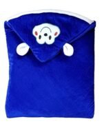 First Kick Velvet Baby Blankets New Born Combo Pack of Super Soft Baby Wrapper Durable Sleeping Bag Cum Baby Blanket for Baby Boys, Baby Girls Royal Blue, Wine (66cm x 66cm, 0-6 Months), Pack of 2 - Fast Shipping to USA & Canada - Image 5