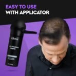 Gleva Hair Building Fibers with Applicator - Hair Powder Thickener, Topper for Fine Hair - Natural Hair Filler Instantly Conceals Hair Loss - Hair & Bald Spots Filler for Women & Men (Black) - Fast Shipping to USA & Canada - Image 4