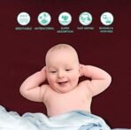 1st Step Supa - Dry Extra Absorbent Dry Sheet/Bed Protector/Mattress Protector (Maroon, Small (50 * 70 Cm)) - Fast Shipping to USA & Canada - Image 4