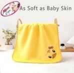 MOM CARE Microfibre Face Towels, Super Soft Reusable Napkins for Newborn, Infants,Toddlers & Kids in Pack of 3 Yellow - Fast Shipping to USA & Canada - Image 6