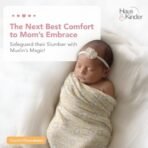 haus & kinder 100% Cotton Muslin Swaddle for New Born Baby-Soft Swaddle Cloth for New Born | Baby Swaddle Wrap for New Born | Multicolor Muslin Cloth for New Born Baby Set, Swaddlers, 3 Pc, 100x100cm - Fast Shipping to USA & Canada - Image 3