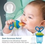 Mee Mee Advanced Fruit & Food Nutritional Baby Feeder | Safe and BPA-Free Solution | Ideal for Babies 6 to 12 Months Old | Enhance Feeding Experience with Baby Grip Feeder (Blue) - Fast Shipping to USA & Canada - Image 5