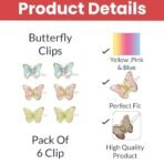 Hair Accessories For Women Stylish for Wedding & Parties - Hair Pins for Women & Girls - Butterfly Hair Style Bridal Braid & Brooch for Juda Bun - Hairstyle Decoration Bride Clips - Pack of 6 - Fast Shipping to USA & Canada - Image 3