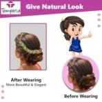 TEMPERIA (6 pcs) Hair Accessories For Women & Girls - Artificial Flowers Bun Juda Bridal Pins for Hairstyle & Decoration - Pins & Clips for Style of Bride (MN01) - Fast Shipping to USA & Canada - Image 6