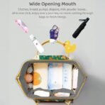 StarAndDaisy Diaper Bag for Mothers for Travel/Diaper Bags for Mom with Multiple Pockets, Baby Bag for Mother Travel 26L Capacity with 3 Double Insulated Pockets- Jungle Print - Fast Shipping to USA & Canada - Image 4