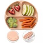 a baby cherry - Suction Plates for Baby & Toddler | Silicone Plates for Babies | BPA Free | Divided Plate for Kids Self Feeding 6M ~24 M - Fast Shipping to USA & Canada - Image 2