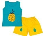 Infantbond Sleeveless Cotton T-Shirt & Shorts (Pineapple Set 2-3Y) ? Fast Shipping to USA & Canada