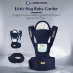 StarAndDaisy Baby Carrier for 0 to 3 Year Baby/Baby Carrier with 9-in-1 Adjustable/Baby & Toddler Carrier Sling with Hip Seat/Large Storage & Phone Pocket (Blue) - Fast Shipping to USA & Canada - Image 3