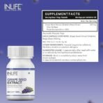 INLIFE Grape Seed Extract 400mg - 60 Capsules - Fast Shipping to USA & Canada - Image 3
