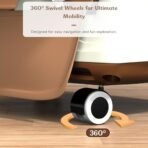 StarAndDaisy High Chair for Baby/Baby Feeding Chair for 0 to 5 Years with 4 in-1 Multifunctions/High Chair with Height Adjustable, Detachable Tray & One-Hand Adjustable - Coffee - Fast Shipping to USA & Canada - Image 7