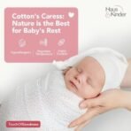 haus & kinder 100% Cotton Muslin Swaddle ? Set of 3 | Soft & Breathable Swaddle Wrap for Newborns | Multicolor Rainbow Design | 100cm x 100cm | TC-250 Quality - Fast Shipping to USA & Canada - Image 4