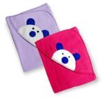 First Kick Baby Blankets Newborn Combo Pack of Rainbow A/C Blanket for Baby Wrapper for Baby Boys and Baby Girls, Pack of 2 Hot Pink Purple - Fast Shipping to USA & Canada - Image 2