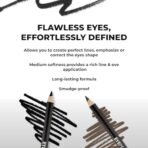 Lamel- Eye Pencil ?401-Black |Long lasting wear|Doesn?t crease| Easy blendable | soft creamy texture and ultra-pigmented | For more expressive eyes | Available in 4 flattering shades | 1.7 gm - Fast Shipping to USA & Canada - Image 3