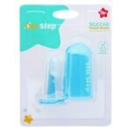 1st Step Silicone Finger Brush with Drying Rack(Blue) - Fast Shipping to USA & Canada - Image 4