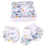 a baby cherry 100% Organic Cotton Baby Cap, Mittens, and Socks Set for Newborns, Soft, Comfortable, and Perfect for 0-3 Months | Unisex Baby Accessories - Fast Shipping to USA & Canada - Image 2