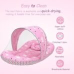 Infantbond Bedding with Mosquito Net (Pink Cloud) ? Fast Shipping to USA & Canada - Image 5