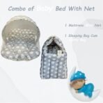 Infantbond Cotton Sleeping Mattress with Net (Sheep Gray) ? Fast Shipping to USA & Canada - Image 4