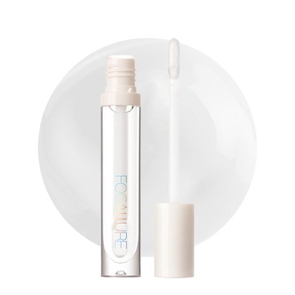 Focallure Plumpmax High Shine Lip Glow 1 Crystal, Glossy Finish, Non-sticky formula, Nourishes and hydrates, plumping effect, 2.5gm - Fast Shipping to USA & Canada