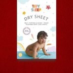 Tidy Sleep Instadry Anti-Piling Fleece Extra Absorbent Quick Dry Sheet for New Born Babies, Cotton Bed Protector Mattress Pack of 2 Pink-Red Large (140x100) cm - Fast Shipping to USA & Canada - Image 4