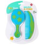 1st Step Baby Comb and Brush Set/Grooming Set with Soft Bristles (Blue) - Fast Shipping to USA & Canada - Image 6