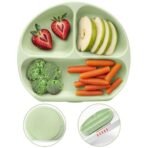 a baby cherry - Suction Plates for Baby & Toddler | Silicone Plates for Babies | BPA Free | Divided Plate for Kids Self Feeding 6~24 Months - Fast Shipping to USA & Canada - Image 2