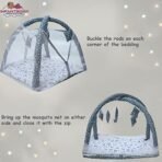 Infantbond Play Gym Mattress with Net (Pack of 5, Grey Moon) ? Fast Shipping to USA & Canada - Image 5