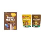 Slurrp Farm High Protein Chocolate Swirl Milk Mix 250g & Slurrp Farm Instant Breakfast Millet Pancake Mix Banana Choco-Chip Supergrains Chocolate 150g Pack of 2 - Fast Shipping to USA & Canada - Image 2