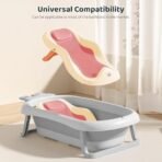 StarAndDaisy Baby Bath Tub Seat for Infant & Toddler ? Non-Slip Bathing Chair with Safety Backrest, Strong Suction & Comfortable Design for Baby Bath Time - Pink - Fast Shipping to USA & Canada - Image 3