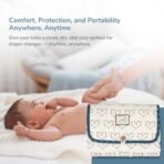 Tidy Sleep Portable Diaper Changing Mat/Pad for Newborns & Infants Baby 0-24 Months Light Weight, Portable, Water Proof (Galactic Love) - Fast Shipping to USA & Canada - Image 3
