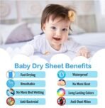First Kick Waterproof Baby Bed Protector/Mattress Cotton Dry Sheet (70cm X 50 cm) for Born Baby/Kids- (Orange, Pink) - Small, Pack of 2 - Fast Shipping to USA & Canada - Image 4