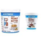 MYFITNESS Original Peanut Butter Crunchy 1250g & Chocolate Peanut Butter Crunchy 510g | Protein - Fast Shipping to USA & Canada - Image 2