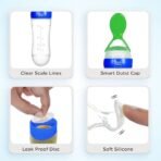 Mee Mee Squeezy Silicone Spoon Food Feeder for Babies of 6 to12 Months with in-Built Stand | BPA Free Material with Food Grade Silicone Tip (Blue) - Fast Shipping to USA & Canada - Image 7