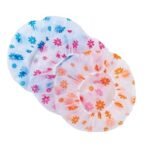 TEMPERIA (3 Pcs) Shower Cap for Women & Men - Reusable, Hair Mask Head Cover Bathing Caps - Waterproof, Elastic Free-Size - for Spa, Salon & Bathroom - Lightweight & Comfortable (Random Colors) - Fast Shipping to USA & Canada - Image 2