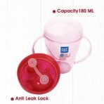 Mee Mee Baby Trainer Sippy Cup | Soft Spout, Leakproof Sipper for Toddlers | Dual Handle for Easy Grip | Non -Toxic, Lightweight & BPA Free, Pink (180 Ml) - Fast Shipping to USA & Canada - Image 5