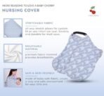 a baby cherry-Nursing Cover, Nursing Covers for Feeding Mom, Feeding Cover Breastfeeding Mother, Feeding Cover for Mom, Multi-Use, Breathable, 360 Full Privacy (Grey),1 Count - Fast Shipping to USA & Canada - Image 4