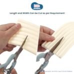 Kids Station Baby Proofing Edge Protector for Kids Safety, Made in India Rubber Edge for Sharp Furniture Edges and Corners, A Baby Safety Product (Edge Guards, 2mtr, W- Shape, Beige) - Fast Shipping to USA & Canada - Image 7