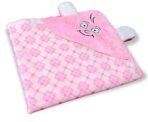 First Kick Baby Blankets Combo Pack of Hooded Fur Wrapper, top Sheet Crib Blanket for Baby Boys and Baby Girls, Pack of 2 Pink Purple - Fast Shipping to USA & Canada - Image 3
