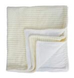 First Kick New Born Super Soft Baby Blanket Wrapper Sheet Cum Baby Blanket for Baby Boys, Baby Girls, Babies (100cm x 80cm, Pearl White, Fleece, lightweight)| TC - 360 - Fast Shipping to USA & Canada - Image 4