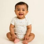 MOM'S HOME Soft Organic cotton Unisex New Born Baby Onesie/BodySuit | 0-3 Months | Pack of 5 - Fast Shipping to USA & Canada - Image 3