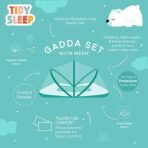TIDY SLEEP Mosquito Net Bedding for Baby | Baby Gadda for New Born| 0Months+ | Size:90x65Cm | (Our Mission) - Fast Shipping to USA & Canada - Image 6