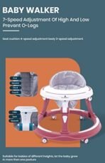 StarAndDaisy Baby Walkers 6-24 Month Boy & Girl / 360? Walker for Kids 1 Years with Multi Adjustable Height/Multi-Function Baby Walker with Anti-Rollover - (Red) - Fast Shipping to USA & Canada - Image 4