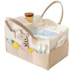 MOM CARE Baby Diaper Storage Organizer Nappies Bag For Mother Stylish Storage Bag For All Newborn Baby Products Nursery Basket -Brown - Fast Shipping to USA & Canada - Image 2