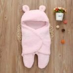 First Kick New Born Baby Blanket Pack of Super Soft Wearable Baby Wrapper Durable Polyester Cum Baby Sleeping Bag for Baby Boys, Baby Girls, Babies (76cm x 70cm, 0-6 Months) Pink Blue - Fast Shipping to USA & Canada - Image 5