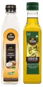 DiSano Extra Virgin Olive Oil, First Cold Pressed, 250ml + Disano Cold Press Virgin Coconut Oil Bottle, 250 ml - Fast Shipping to USA & Canada - Image 2