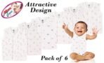 MOM CARE Unisex Baby Regular Fit Vest For 12-18 Months Cotton Sleeveless For Boys And Girls Sando Baniyan Combo (Pack Of 6) White - Fast Shipping to USA & Canada - Image 4
